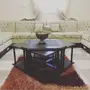 كنب شبه جديد وطاولة وجلسه ارضيه و2مكيفات 