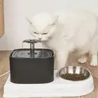 نافوره قطط مع صحن اكل