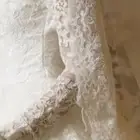 فستان عروس دانتيل مع الطرحه والجيبون والكعب تصميم خاص