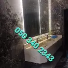 مغاسل وديكورات وطاولات