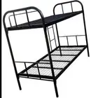 سرير حديد دورين مفرد مع مراتب سرير خشب جديد موجود