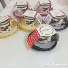 فناجين قهوه تركي 6 حبات بإلوان زاهيه ومميزه