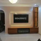 ديكور شاشه مع دفايه كهرباىيه
