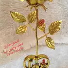 الورده الذهبيه مطليه بماء الذهب اجمل هديه للعيد