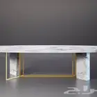 طاولة طعام سفرة رخام اصلي و ستيل بسعر مميز