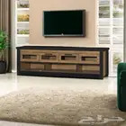 طاولة تلفزيون خشب ادراج