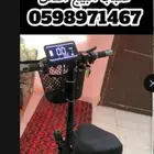 سكوتر كهربائي بحاله ممتازه شبه الجديد سبب البيع النقل