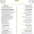 تصميم سيرة ذاتية انجليزي ب25