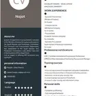 تصميم سيرة ذاتية احترافية