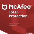 مكافي Total Protection 5d SA ESD ضمان و دعم سنة كامله 5 اجهز