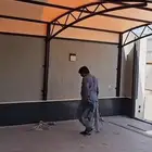 ورشه  مركز الادنان حداد المنيوم  باب   حديده   خارجي   مدخل