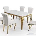 طاولات خشب ماليزي سيراميك رخام استيل