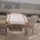 طاولة بلوت مع كراسي