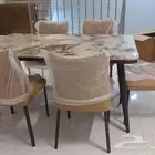 طاولات طعام استيل   بديل الرخام  خشب تركي   زجاج مقاوم