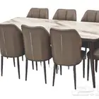 افخم طاولات طعام خشب ورخام جديد