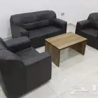 تفصيل وتنجيد كنبات مكتبي جلد