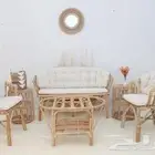 طقم جلسات خيزران طبيعي
