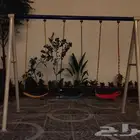 مراجيح زحاليق ثلاثية وثنائية متعددة المقاسات وألعاب متعددة