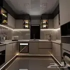 تركيب وتفصيل وصيانة وتجميع ونقل مطابخ
