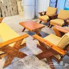 كراسي خشب جلسات