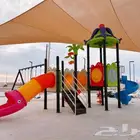 العاب خارجية مراجيح وزحاليق للحدائق منزليه مقاوم لحرارةشمس