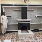 المعلم المشبات تلبيس للرخام ومشب نار طوب اليمامة احمر