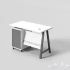 مكتب ابيض مودرن مقاس 1.20م