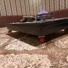 موقد النار البركاني يعمل على الغاز والحطب الصناعي والحجر الب