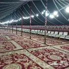 تاجير خيم وبيوت شعر ودفيات وكراسي وطولات وعقود نور وقهوجيه
