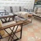جلسات خارجيه جديده حديد وخشب