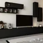 طاولات ودولاب تلفزيون اسود- Ege2