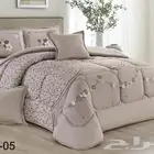 لحاف 6قطع مشجر حشوه وسط نفرين 1_لحاف غطا م 230 250 1_مفرش