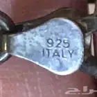 مستعمل اسوارة فضة سلسلة يحتاج تلميع اصلي ايطالي عيار925