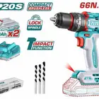 درل بطاريه توتال 20فولت 66نيوتن متر