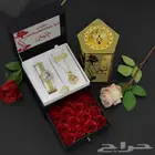 هدية نسائي ساعة نسائية راقية بوكس جذاب مع تنسيق ورد احمر