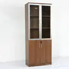 دولاب ملفات خشب مع اطار من المانيوم