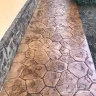 صبة خرسانة مطبوعة ملونه Decoration Work is best