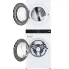 غسالة ونشافة دورين LG ابيض 21 كيلو امامية WK2116WHT1