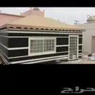 بيت شعر قرميد مظلات سياره خيمه ديكورات تلبيس قماش ضمان موسسة