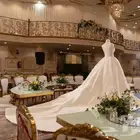 فسان زفاف مطرز يشبه فستان مرام الحربي