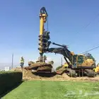 ماكينة دريل حفر خوازيق واعمدة الكهرباء