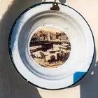 صحن قديم جدا عليه صورة الحرم المكي للبيع