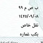 لوحة مميزة للبيع ب ص م 99