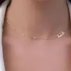 سلاسل بالاسم مطلي ذهب او فضه عيار 21