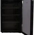 ثلاجة صغيرة جنرال قولدن 132 لتر لون أسود باب زجاجي مكثف