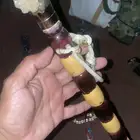 عصاء راس بلورات سداسيه كوارتز خام مسبحه قزاز بخذله شغل ي