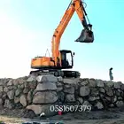 معلم حجر وبوكلين للايجار