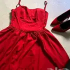 فستان احمر للسهرات غير مستعمل
