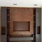 ديكور شاشه شيبورد جبس بورد ارفف خشبيه ترميم مباني