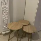 طقم ثلاثه طاولات خدمه